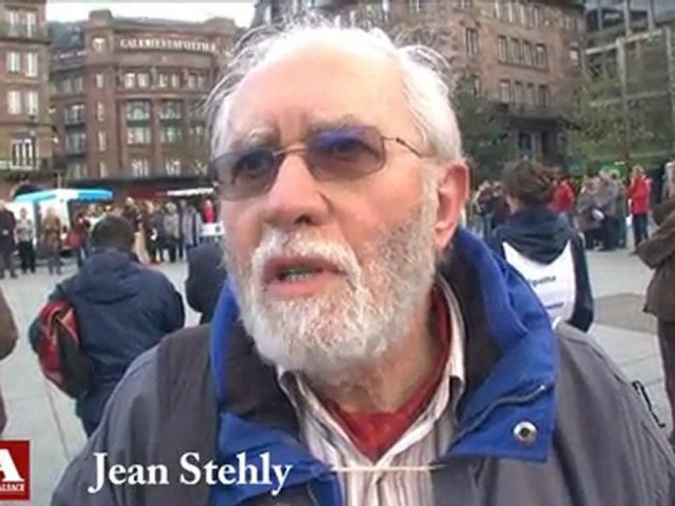 Cercle de silence à Strasbourg (mars-avril 2011)