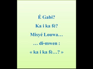 BAL ANBABWA (Gwoka pou timoun, vidéwo Paskal JARVIS, Mèkrédi 06 04 11)