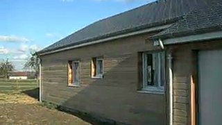 Maison bois. Vidéo d'une maison en bois. Maison bois construite en Normandie.