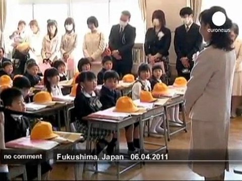 Fukushima children return to school - no comment