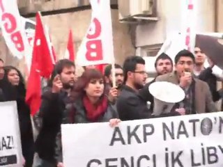 TGB SİVAS'DAN AKP ÖNÜNDE LİBYA'YA DESTEK EYLEMİ
