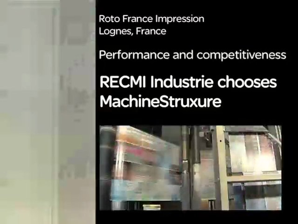 RECMI Industrie chooses Schneider Electric MachineStruxure solutions
