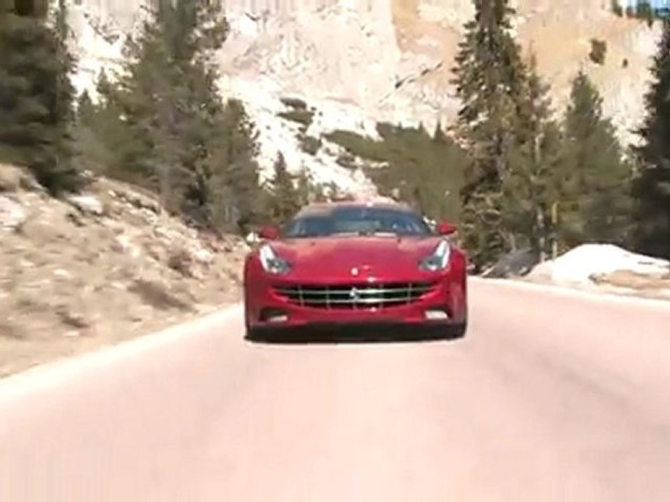 Ferrari FF thrashing in the hills