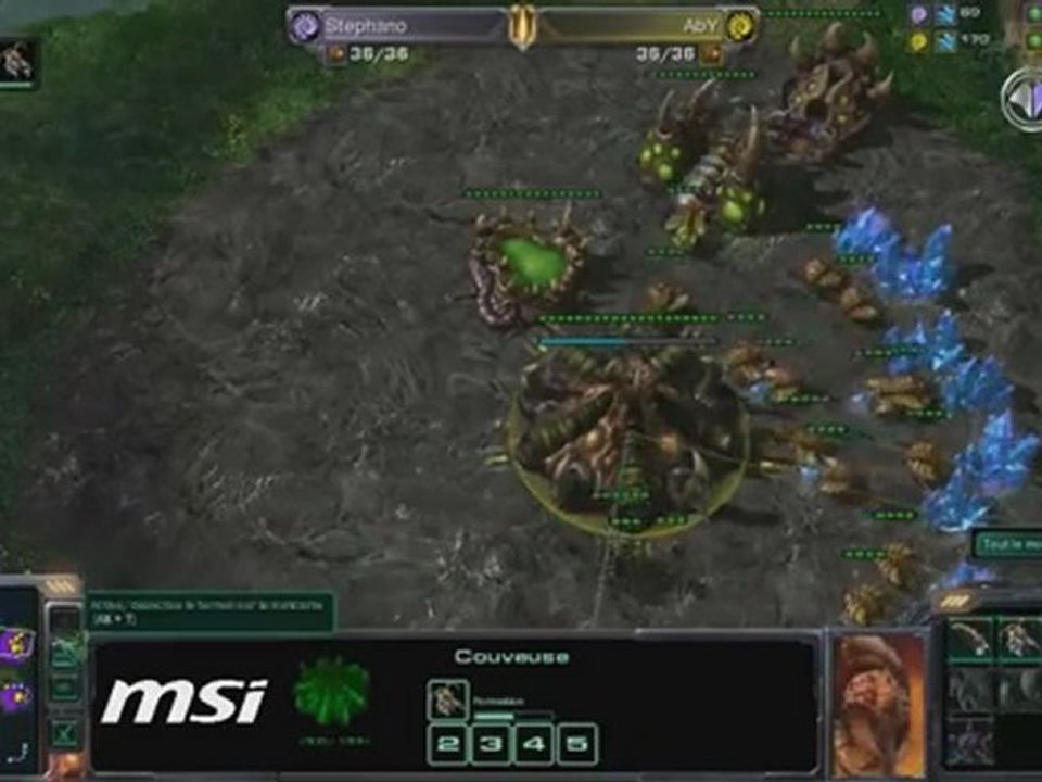 Match SC2 : Stephano (Z) vs Aby (Z)