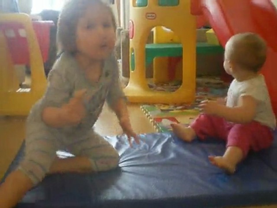 selma and anna playing april 2011