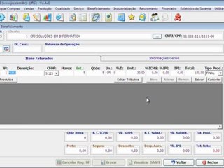 JRC: Nota Fiscal de Beneficiamento - SysFAT ~ LITE.
