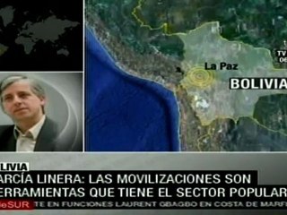García Linera: Movilizaciones, armas del sector popular