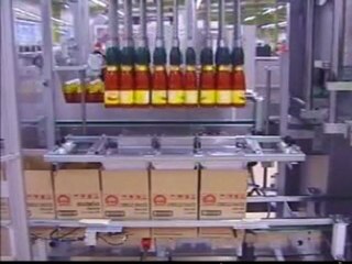 Trockene Lebensmittel Karton- und Schrumpfpackung, Palettier