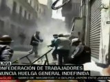 Trabajadores bolivianos anuncian huelga general indefinida