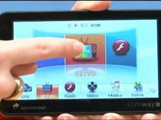 GPS Slimway TV tem até leitor de livros