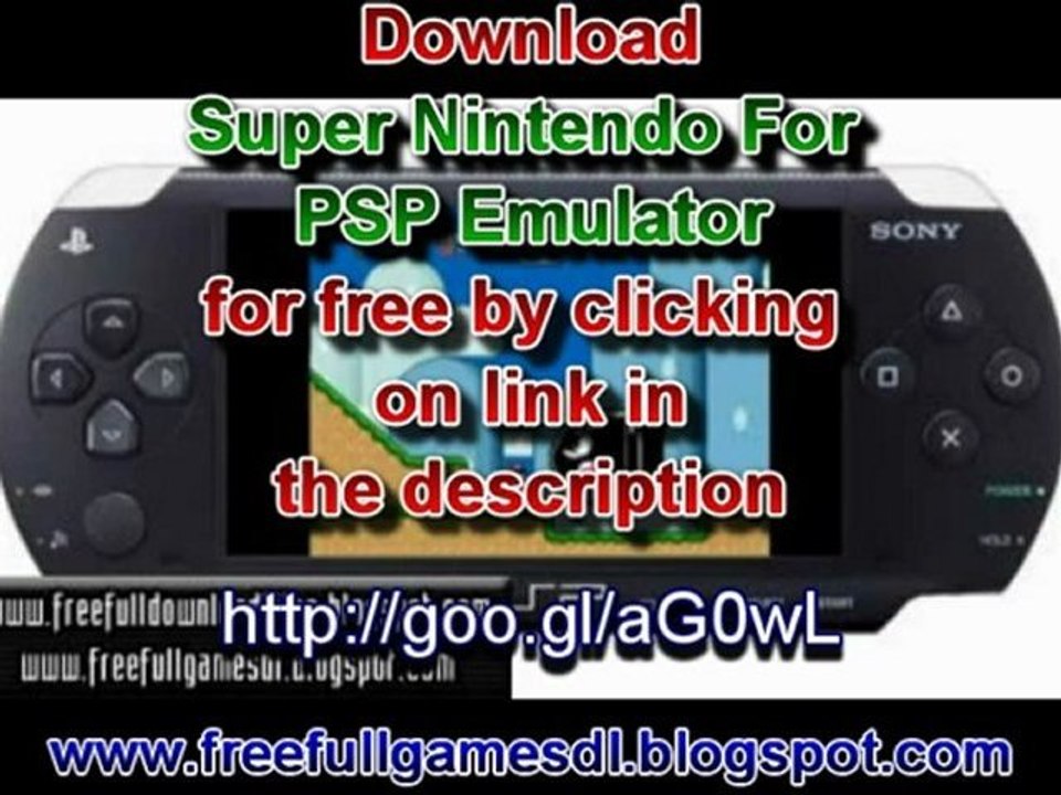 Super Nintendo Emulator and ROMS For PSP free full download