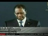 Ouattara pide a la población abstenerse de actos violentos
