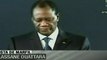 Ouattara pide a la población abstenerse de actos violentos