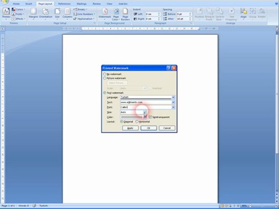 Watermark Eklemek