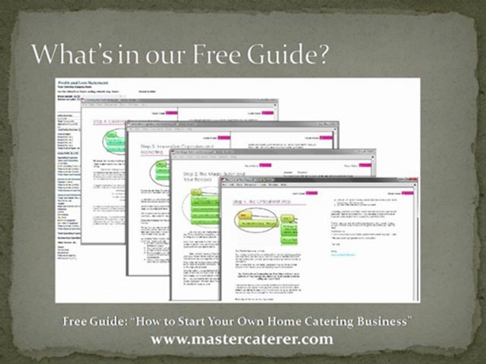 Starting a Home Catering Business - Whats in our Free Guide