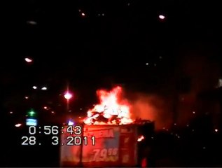 Car Explodes in Moscow After Crash