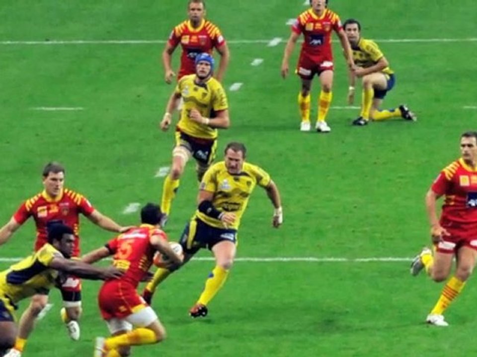 PREPARATION QUART DE FINALE USAP/TOULON A BARCELONE