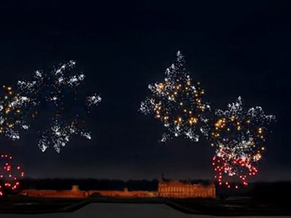 Simulation de feux d'artifice "Les feux de Chantilly 2011" Mathieu LIEGEAS
