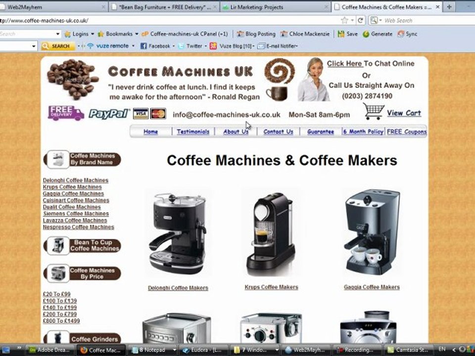 Coffee Machines UK - Selling Coffee Machines