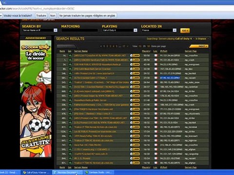 [TUTO] Comment jouer en ligne sur des serveurs cracker sur cod 4 et autre fps