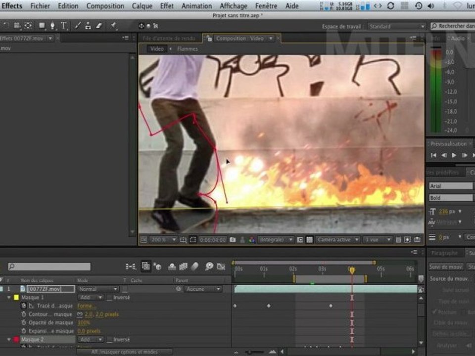 composition et creation de feux