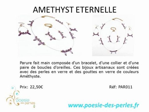 Les parures en perles fait main de Poésie des perles