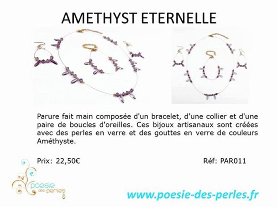 Les parures en perles fait main de Poésie des perles