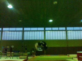 gym plusieurs salto sur trampoline