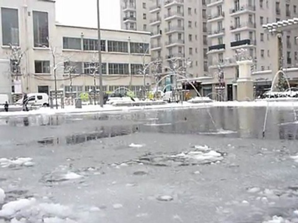 Neige sur Villeurbanne