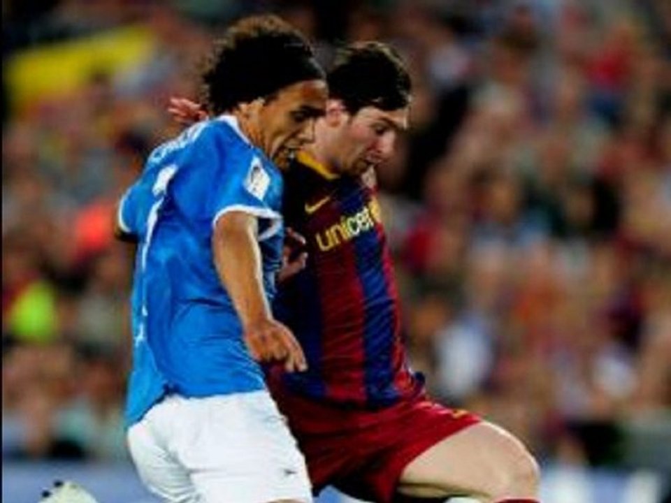 Barcelona 3-1 Almeria Messi double, Thiago header