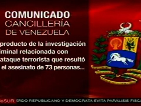 Venezuela desaprueba absolución de Posada Carriles