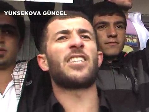 Yüksekova'da YGS protestosu