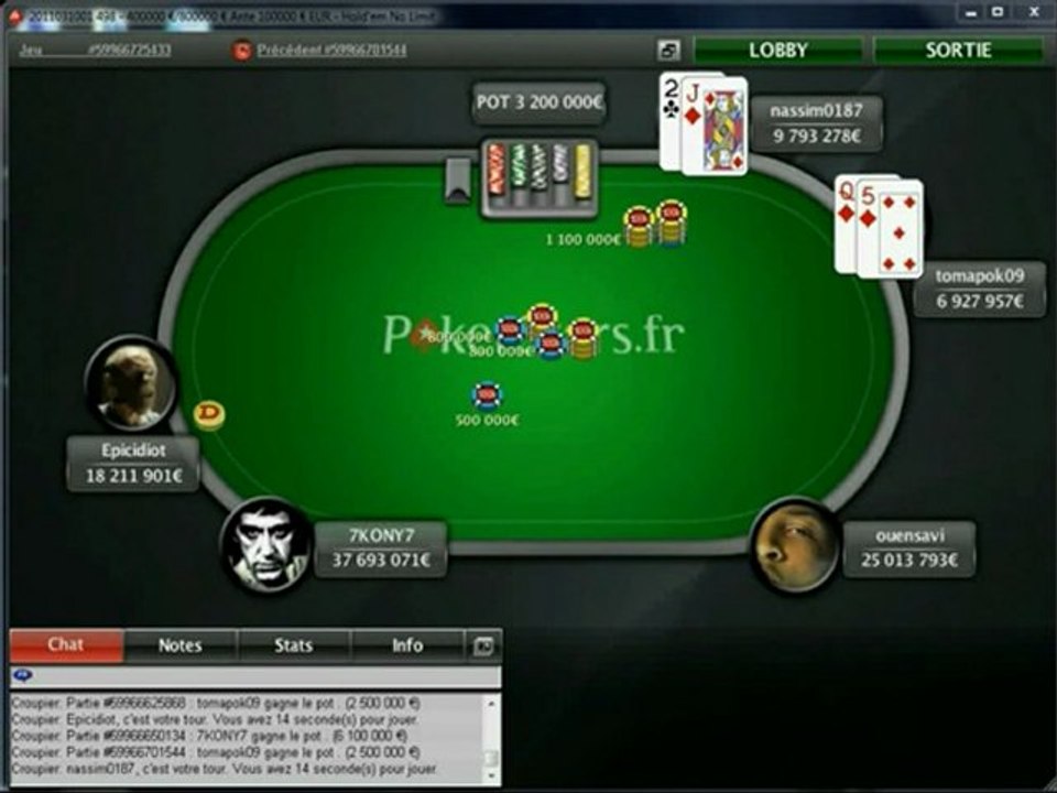 SCOOP2011 Event 01B commentée par Julien Brecard Team Pro PokerStars - Poker