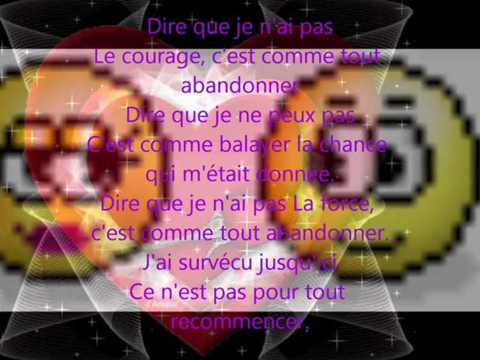 parole+chanson de shy'm victoire