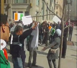 Rassemblement à Montréal Contre les Crimes de la France en Côte d'Ivoire