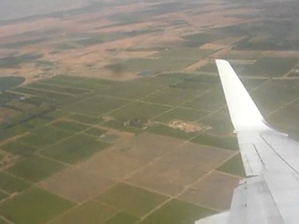 Atterissage à l'aeroport de Marrakech Menara