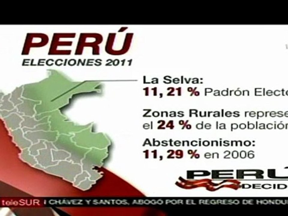 Zonas rurales del Perú con el mayor índice de abstencionis
