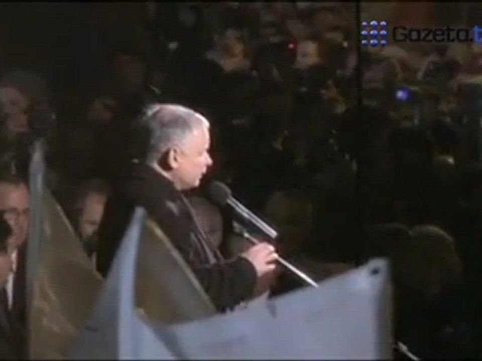 10.04.2011 Kaczyński: Przychodząc tu zabiegacie i wolności i równe prawa