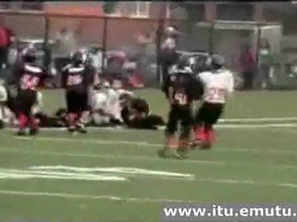huge pee wee football hit