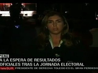 Humala habría obtenido más del 30% en Perú