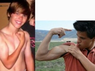 Justin Bieber quiere los musculos de Taylor Lautner