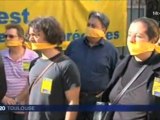Toulouse : Chomeurs Baillonnés devant Pôle Emploi