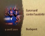 Budapest 50 000 salariés dans l'unité Euromanif contre l'austérité