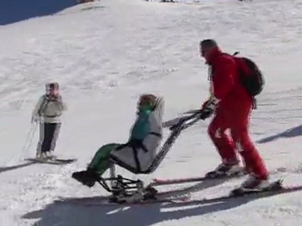 DESCENTE EN FAUTEUIL SKI A COURCHEVEL N°2