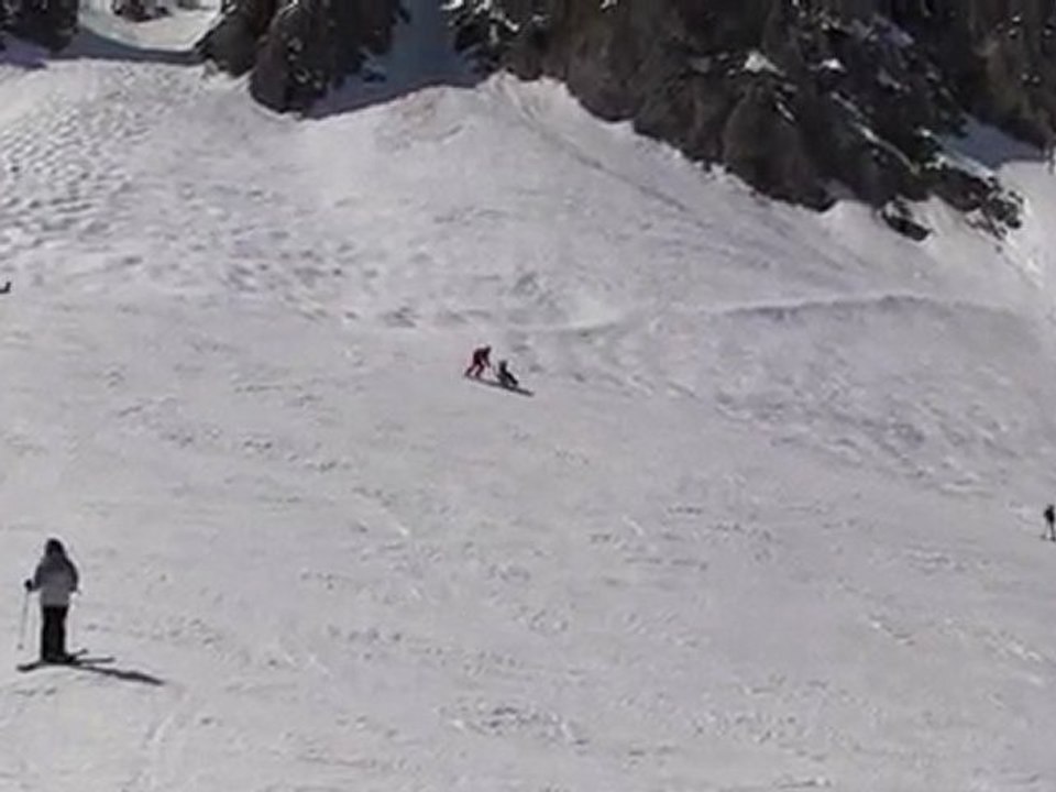 DESCENTE EN FAUTEUIL SKI A COURCHEVEL N°3
