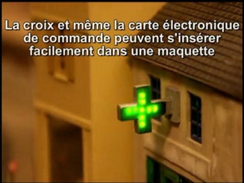 Animation d'une croix de pharmacie