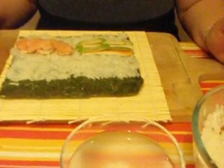 Réalisation d'un maki-sushi