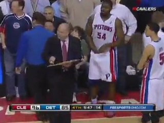 Ryan Hollins _ Charlie Villanueva Get Into A Tussle At The Palace