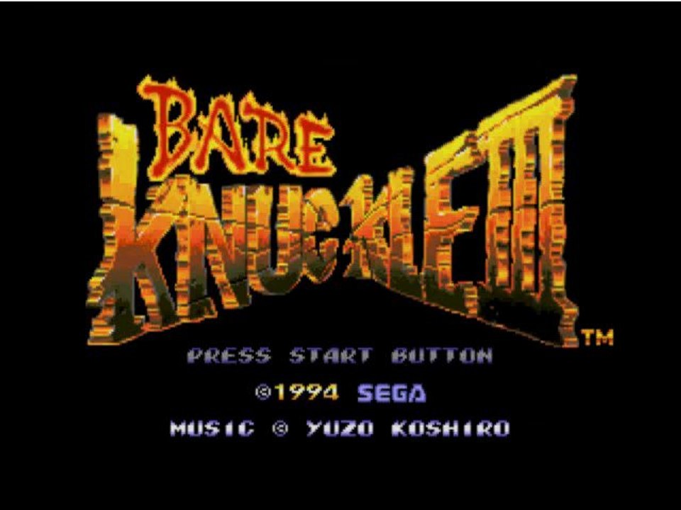 Bare Knuckle III (Megadrive) Videotest