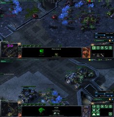 Beastyqt VS mTwDIMAGA : Views of 2 players Starcraft II in vertical position
